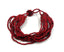 Bracelet Appoline en perles de rocaille rouges