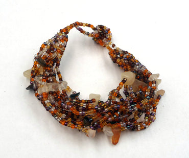 Bracelet Ella en perles de rocaille et pierres naturelles