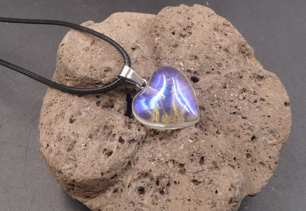 Collier avec pendentif coeur en cristal