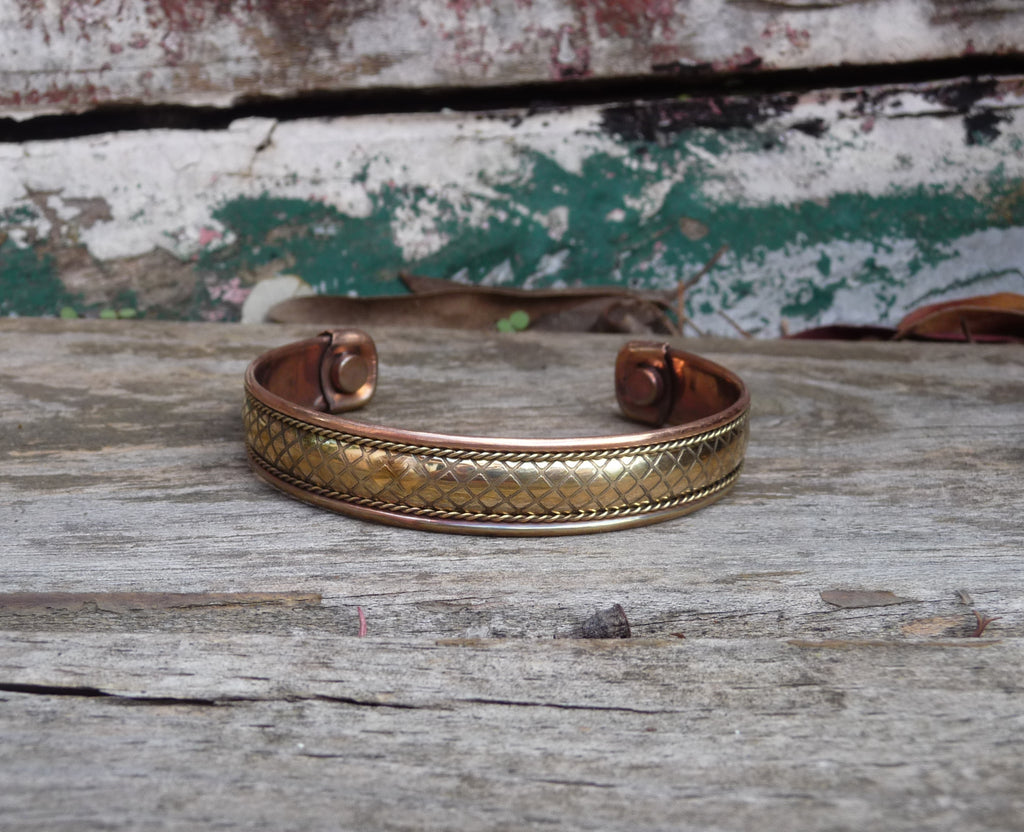 Bracelet magnétique en cuivre avec aimants Anti-Douleurs Rhumatisme Arthrose Jaipur