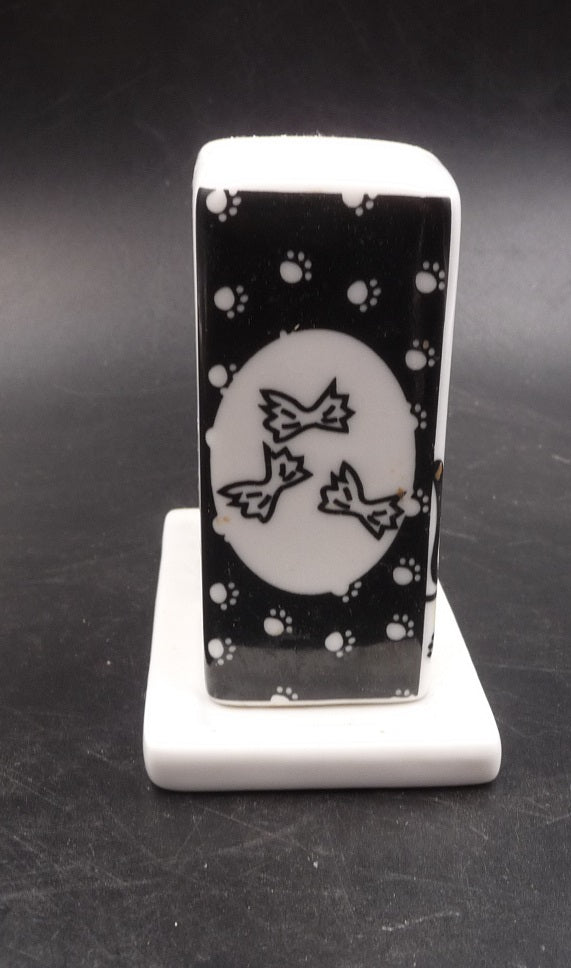 Salière et poivrière chat en porcelaine