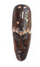 Masque ethnique Africain en bois exotique sculpté motif gecko salamandre