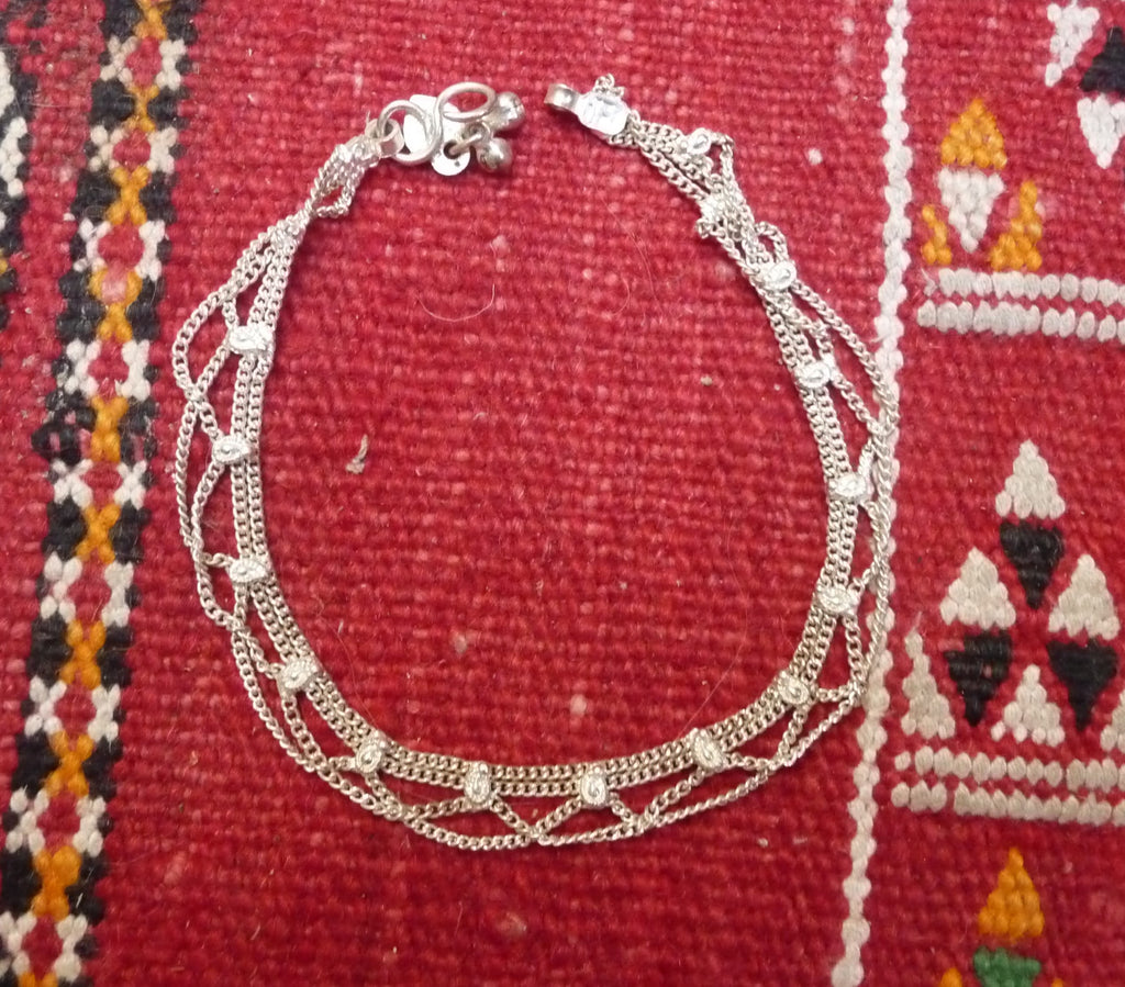 Chaîne de cheville orientale traditionnelle artisanat Inde Jodhpur