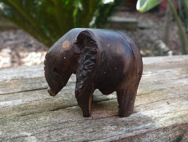 Eléphant en bois de rose artisanat Inde