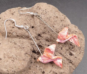 Boucles d'oreilles Oiseau origami - Astérope
