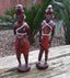Couple de statuettes Guerriers Massai en bois