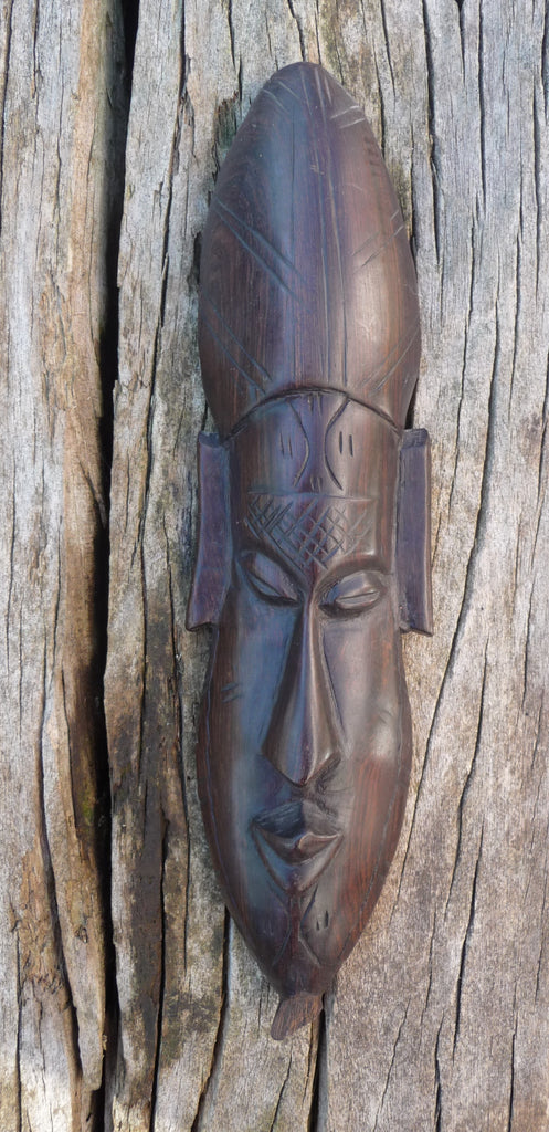 Masque africain Dioula en bois d'ébène - Artisanat du Sénégal