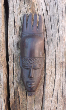 Masque semainier africain en bois d'ébène - Art Africain