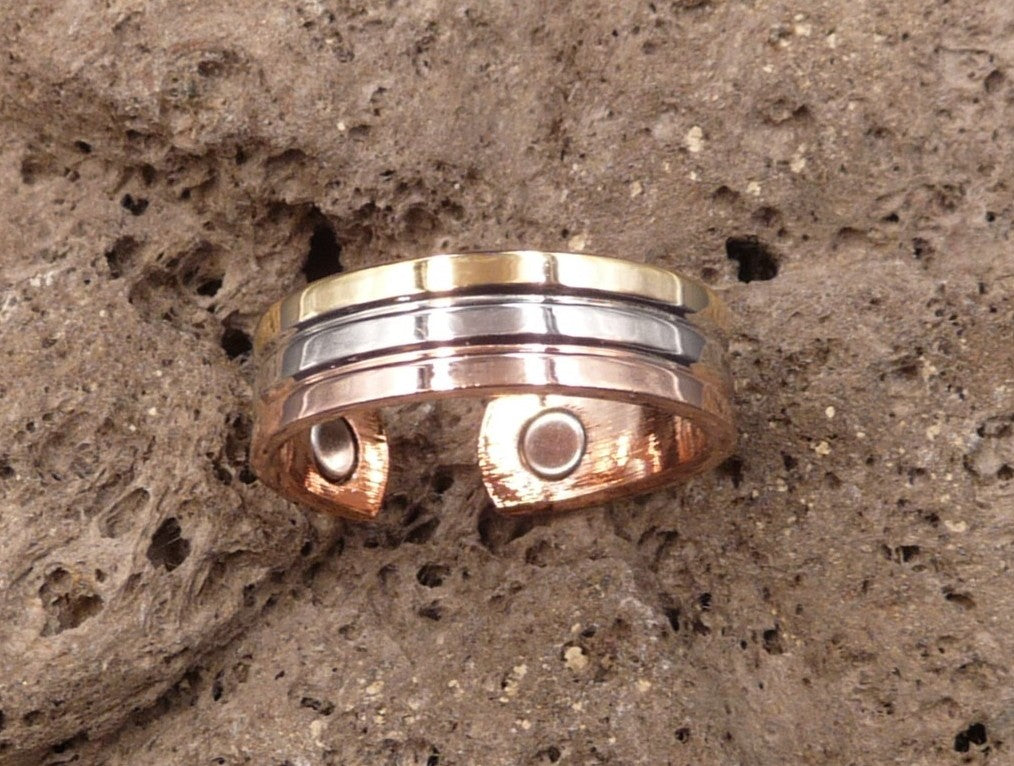 Bague en cuivre avec aimants Anti-Douleurs Arthrose Rhumatisme