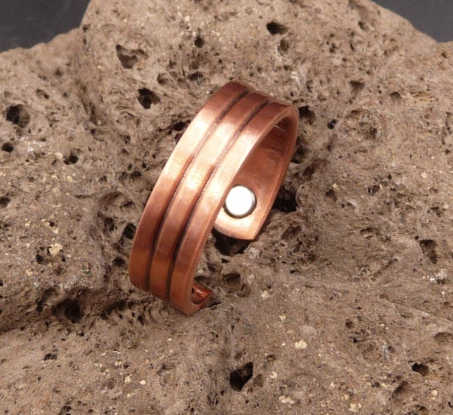 Bague en cuivre avec aimants Anti-Douleurs Arthrose Rhumatisme