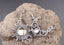Boucles d'oreilles asymétriques Soleil et Lune en opale