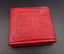 Porte-monnaie porte-cartes porte-feuille en cuir rouge artisanat Maroc