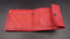 Porte-monnaie porte-cartes porte-feuille en cuir rouge artisanat Maroc
