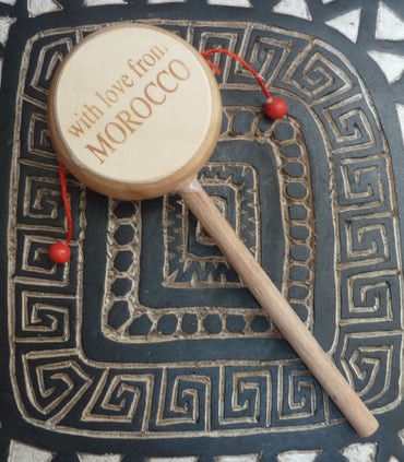 Percussion tambourin de mendiant Tap-Tap instrument de musique Maroc