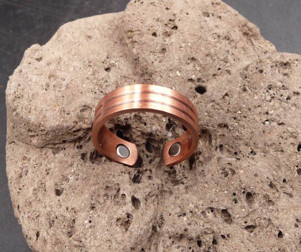 Bague en cuivre avec aimants Anti-Douleurs Arthrose Rhumatisme