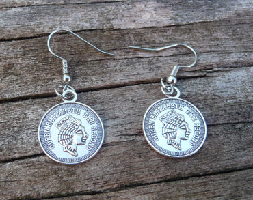 Boucles d'oreilles reine Elisabeth II