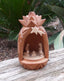 Crèche de Noël 5 santons forme ananas en bois