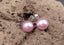 Boucles d’oreilles clous en Argent 925 – Perle d’eau douce rose