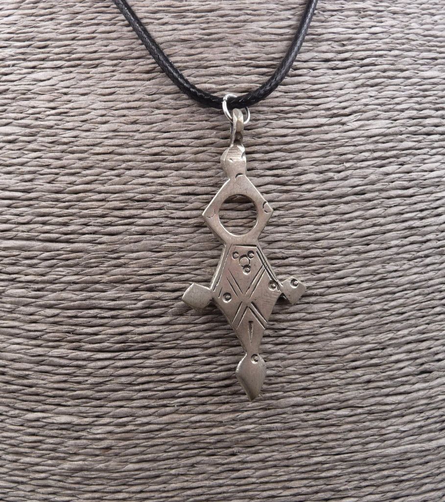 Collier Croix du sud touareg argent Niger pendentif d'Agadez