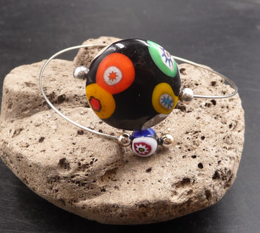 Bracelet réglable en verre de Murano