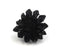 Bague Vintage en cuir marguerite fleur noire taille réglable