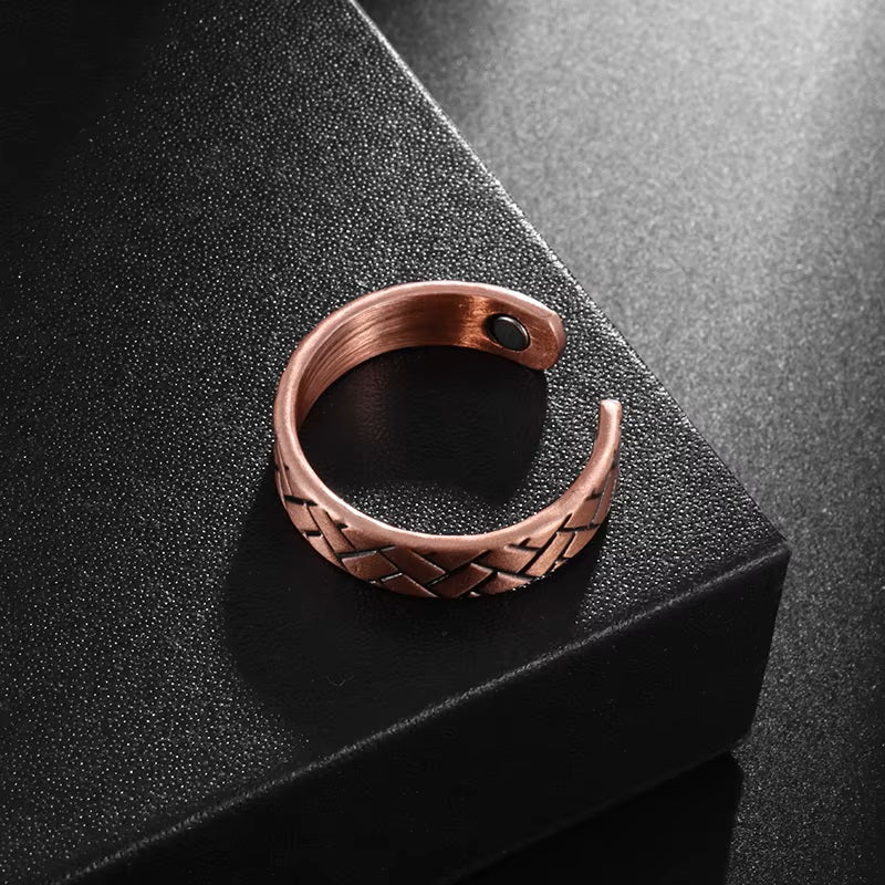 Bague en cuivre avec aimants Anti-Douleurs Arthrose Rhumatisme
