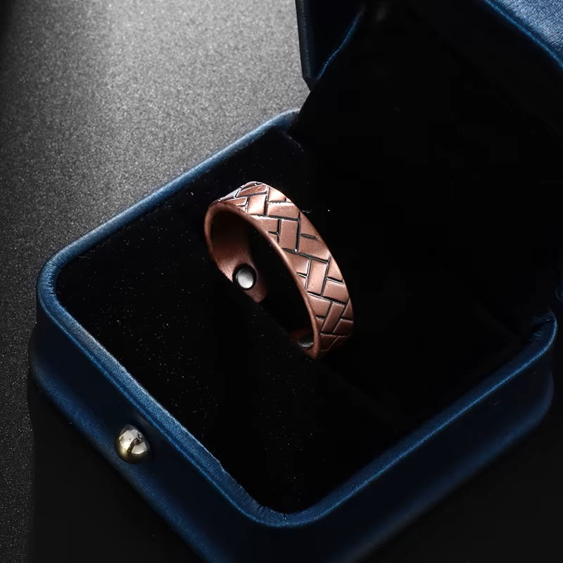 Bague en cuivre avec aimants Anti-Douleurs Arthrose Rhumatisme