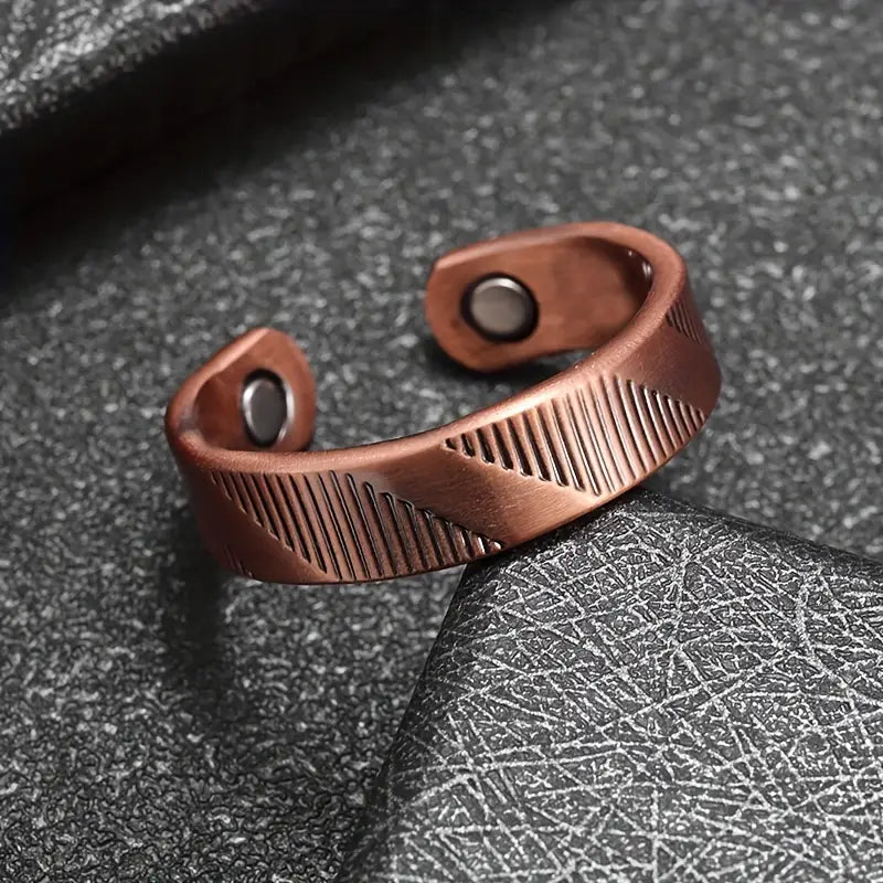 Bague en cuivre avec aimants Anti-Douleurs Arthrose Rhumatisme