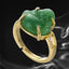 Bague Bouddha rieur en jade