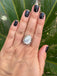 Bague en Howlite Blanche du Brésil forme goutte