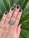 Bague réglable en Labradorite du Canada forme goutte