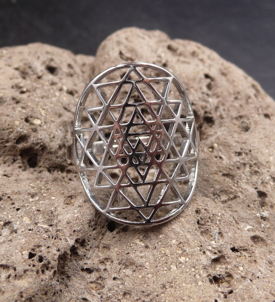 Bague Sri Yantra en Argent 925