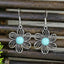 Boucles d'oreilles "Bhastrika" en argent Tibétain et Howlite Turquoise