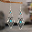 Boucles d'oreilles "Devsïh" en argent Tibétain et Howlite Turquoise