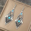 Boucles d'oreilles "Devsïh" en argent Tibétain et Howlite Turquoise