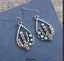 Boucles d'oreilles Cactus en argent Tibétain et Howlite Turquoise