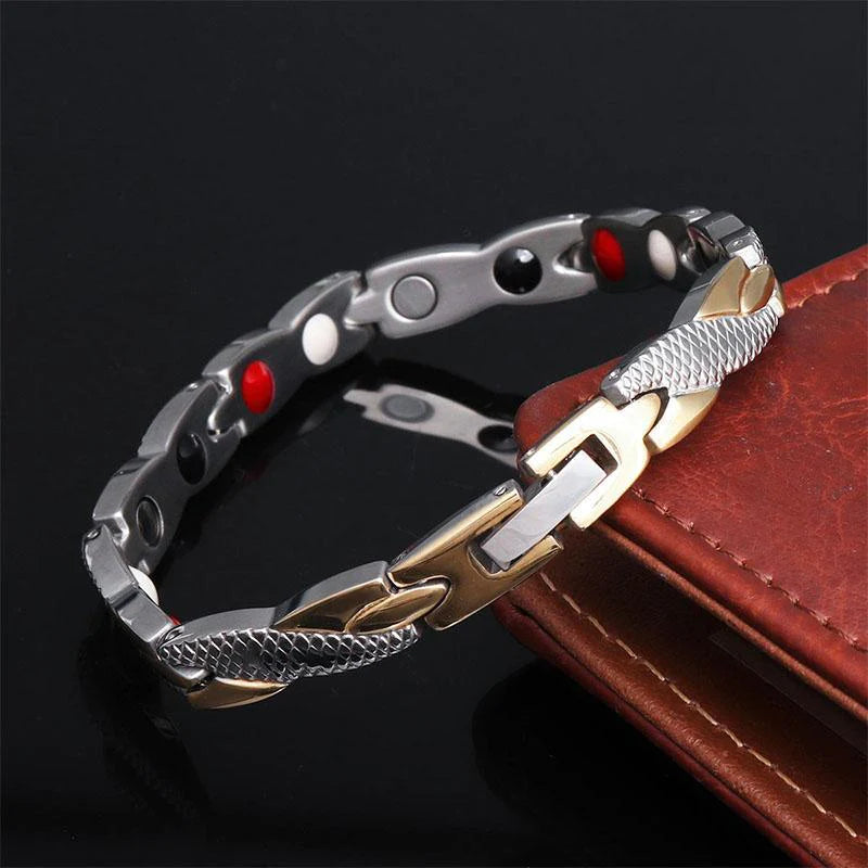 Bracelet magnétique en forme d'écailles de dragon