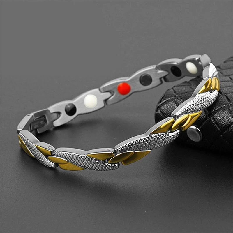 Bracelet magnétique en forme d'écailles de dragon