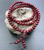 Bracelet Collier Tibétain Mala perles en bois de santal pourpre - 8 mm