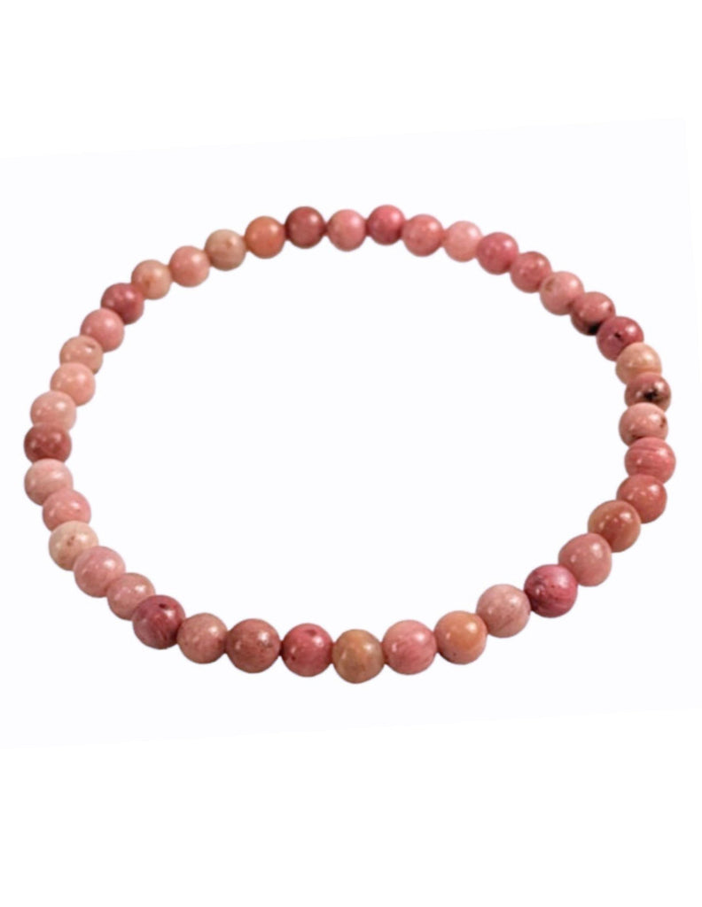 Bracelet en Rhodochrosite naturelle 4 mm. Equilibre et protection