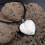 Collier avec pendentif coeur en Howlite Blanche