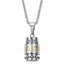 Collier Pendentif Moulin à Prières Tibétain mantra "Om Mani Padme Hum"