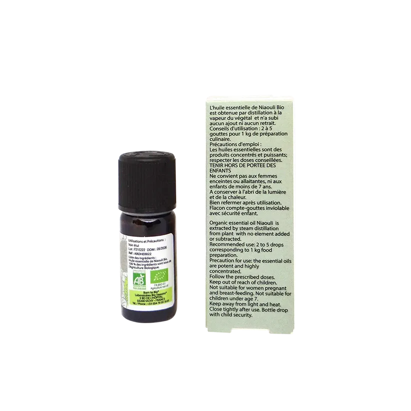 Huile essentielle Niaouli Certifiée Bio Born to Bio