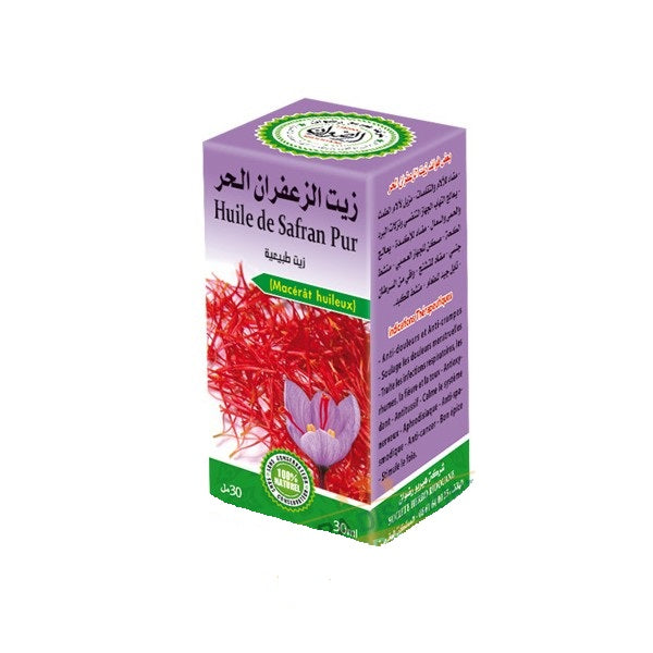 Huile de Safran Pur 100 % Pure et Naturelle 30 ml
