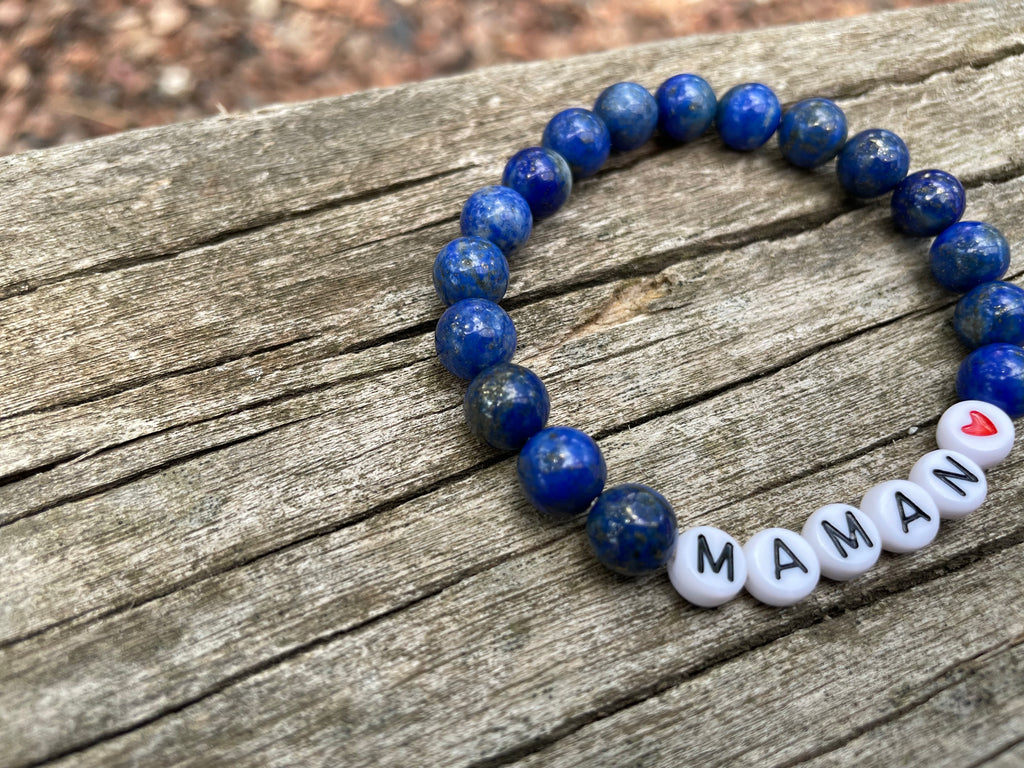 Bracelet spécial Fête des Mères en Lapis Lazuli naturel