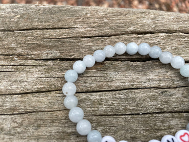 Bracelet spécial Fête des Mères en Aigue Marine naturelle