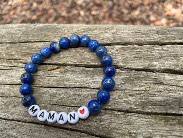 Bracelet spécial Fête des Mères en Lapis Lazuli naturel
