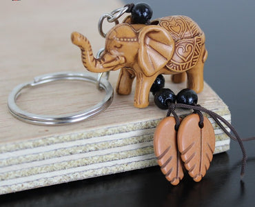 Porte clé éléphant porte bonheur artisanat du Sénégal