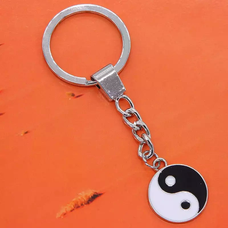 Porte-clés Yin Yang pour amoureux. Lot de 2 porte-clés.