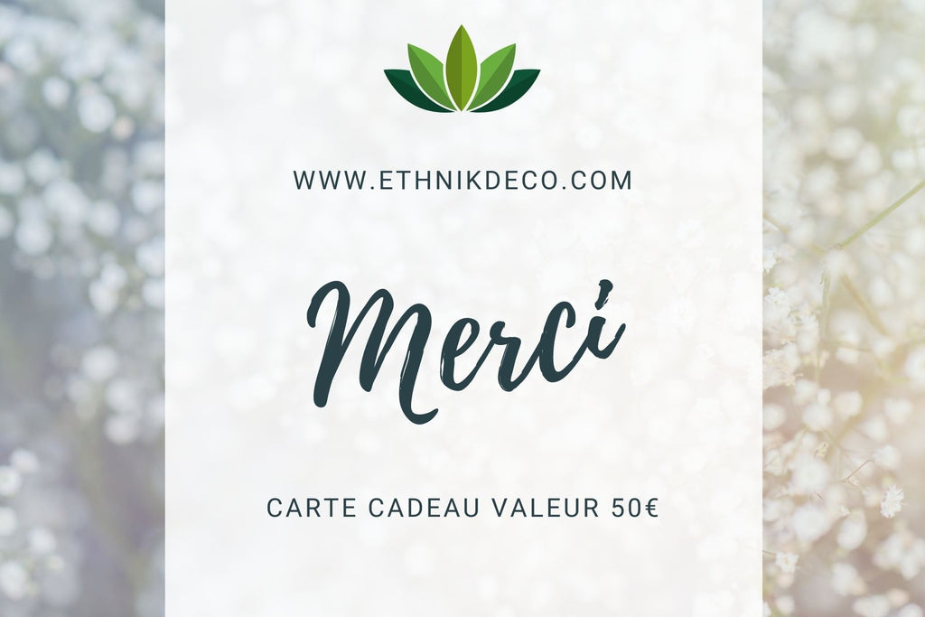 E-Carte cadeau remerciements